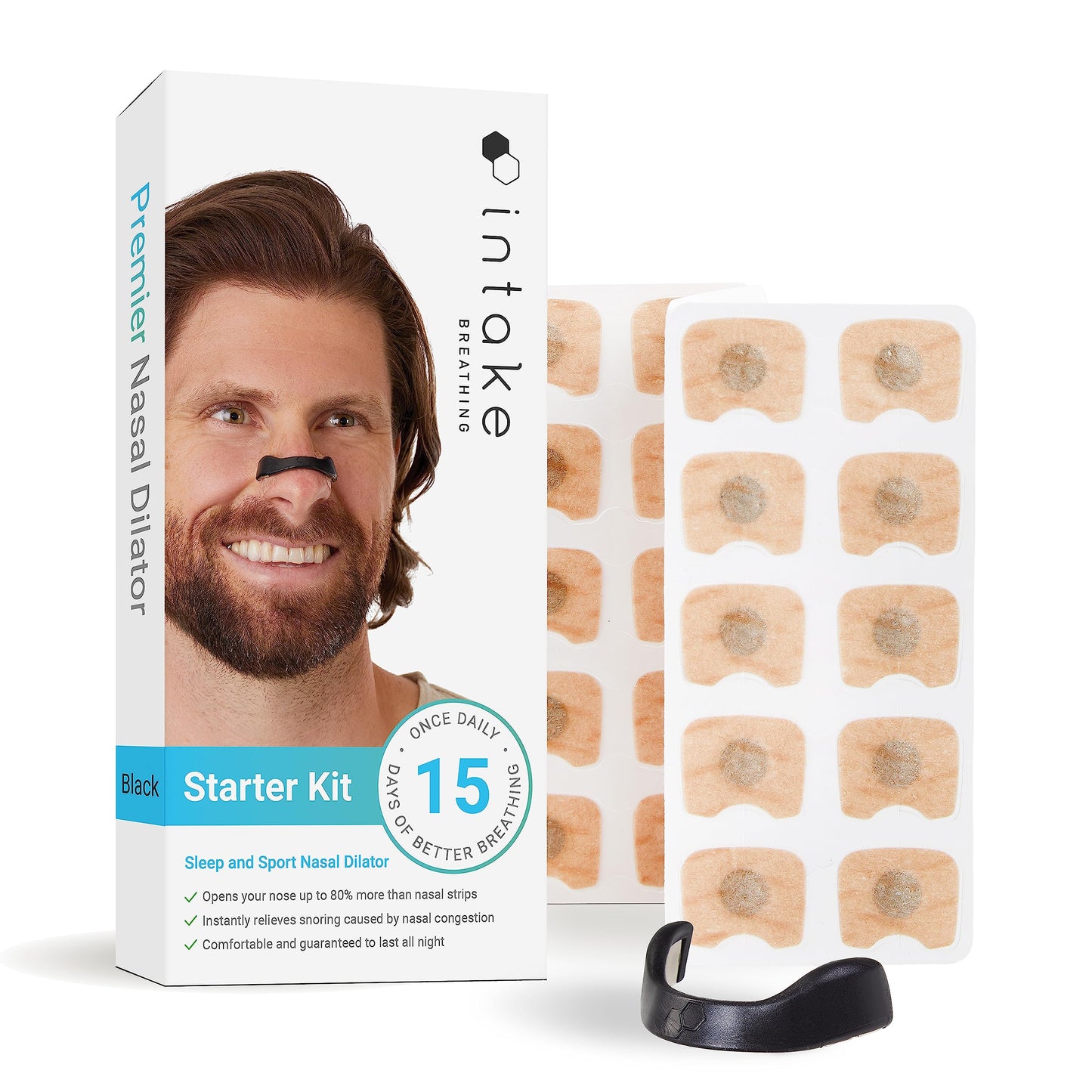 Intake Magnetic Nasal Dilator Starter Kit | Stop Snoring & Open Airways